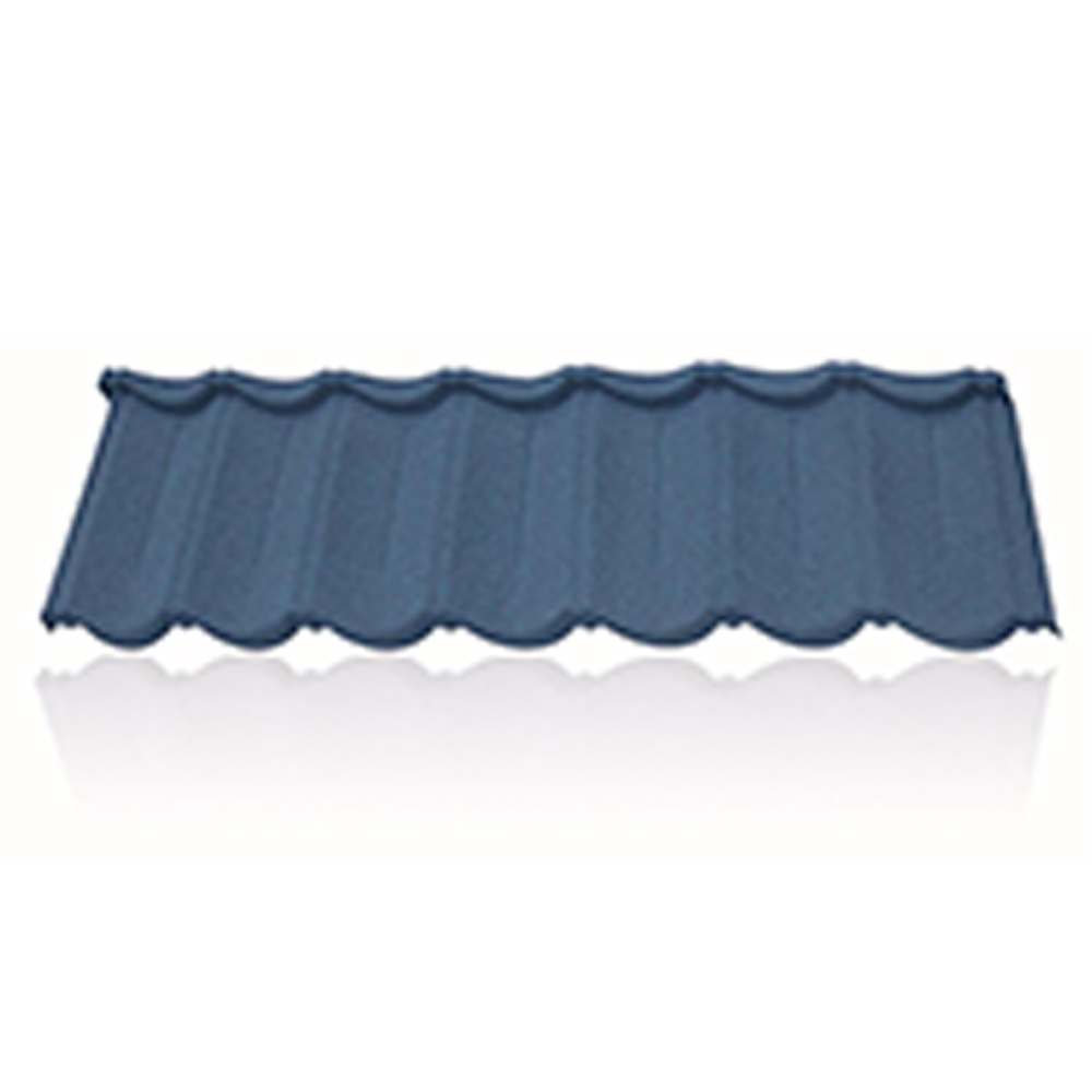 Baldosa metálica revestida de piedra