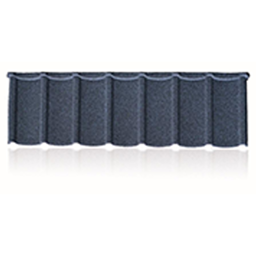 Baldosa metálica revestida de piedra