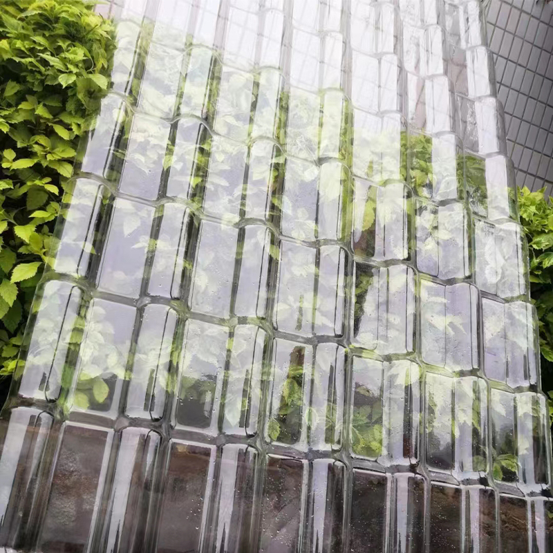 Azulejo de resina transparente